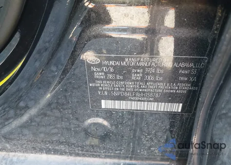 2017 Hyundai Elantra Se from USA, damaged, VIN 5NPD84LF9HH158787